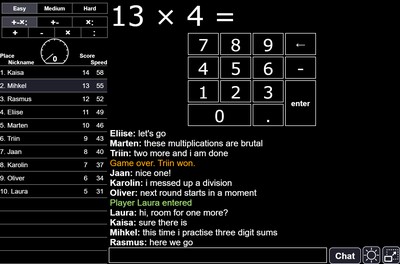 Mental arithmetic